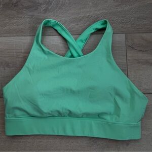 Fabletics Green Sports Bra Pull On Soft Size L/XL 34/36 DD